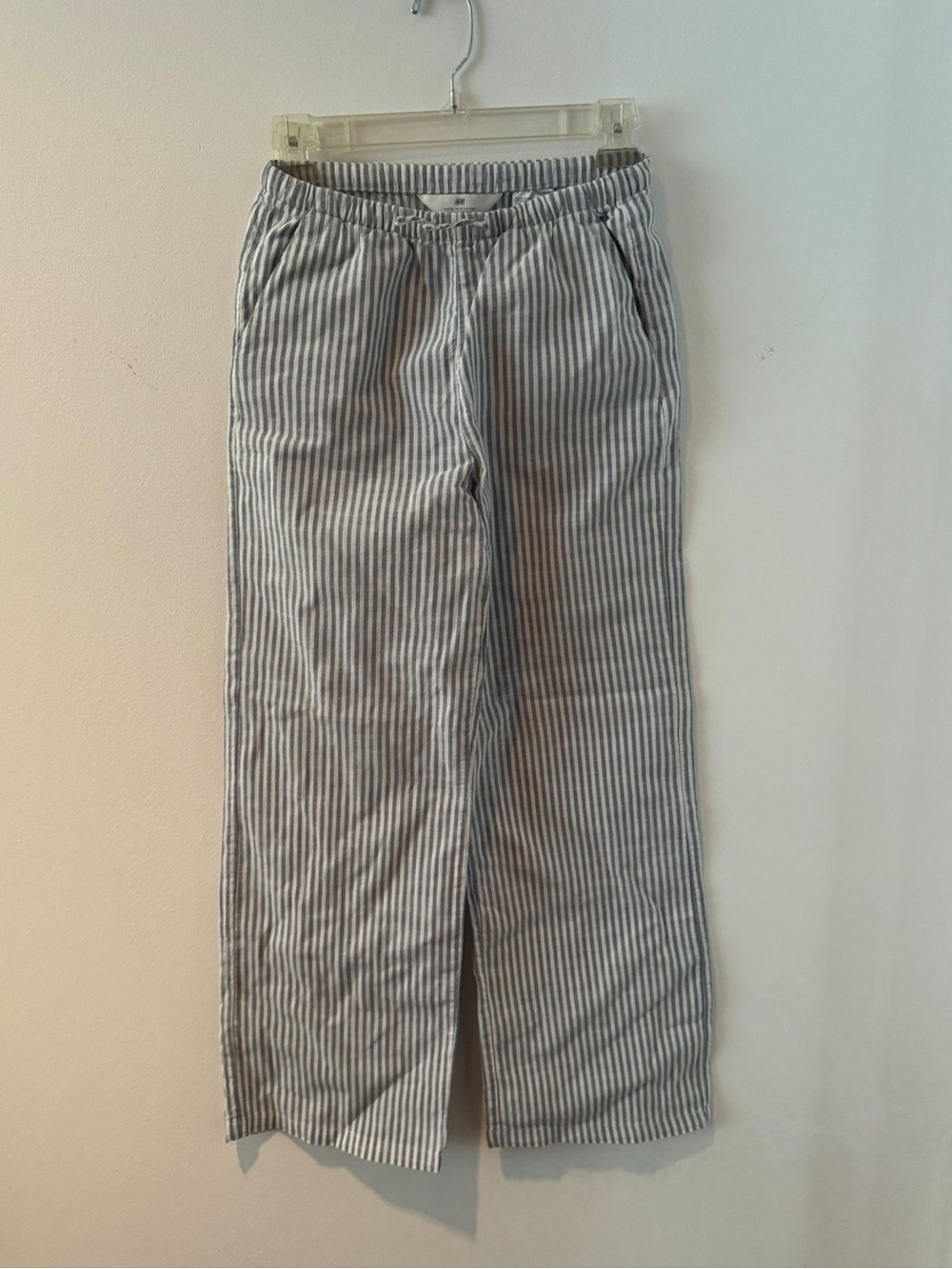 H&M Linen Striped Pants